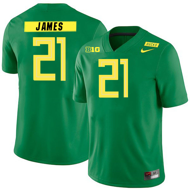 LaMichael James Oregon Jersey,Oregon Ducks Football Uniforms Youth-Alternate Green